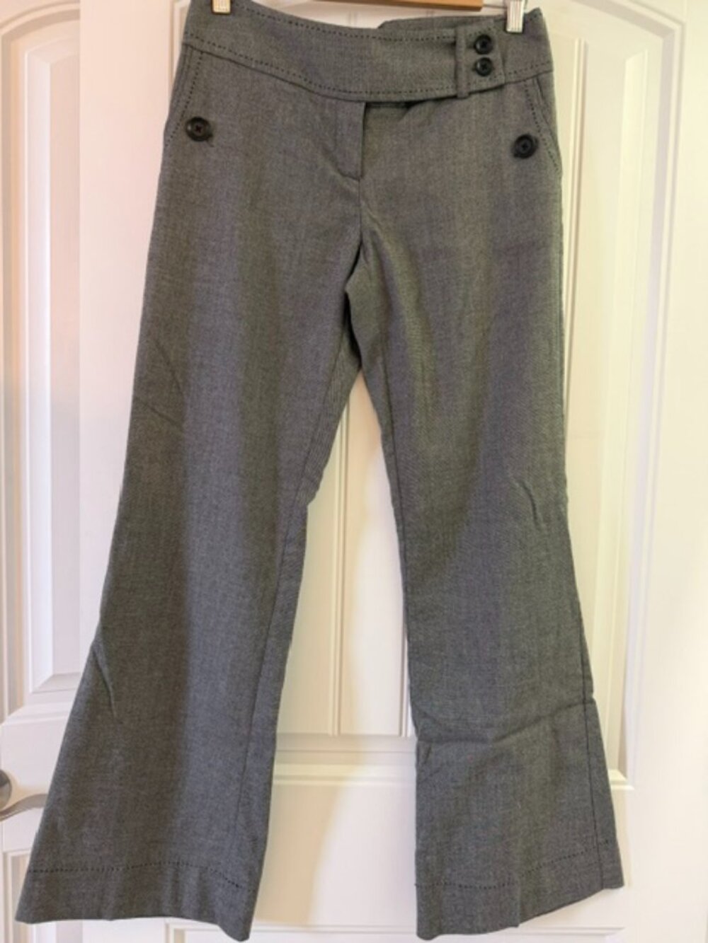 Tracy Evans Heather Grey with black accent stitching